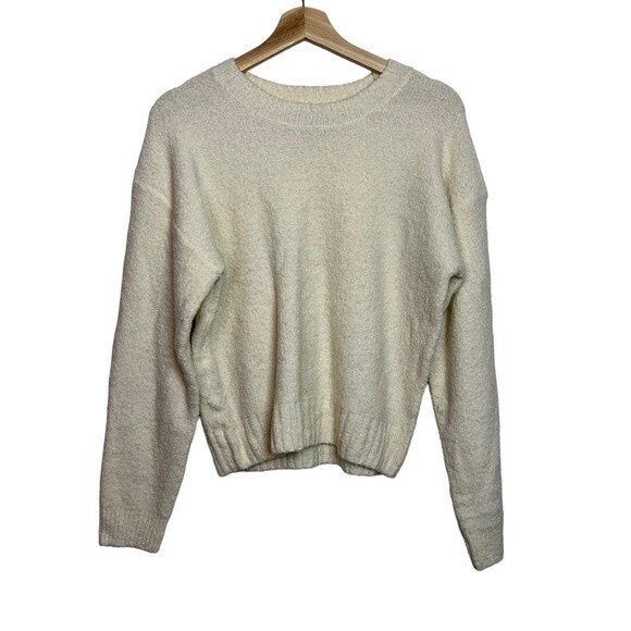 Everlane Cream Wool Blend Crewneck Sweater Size S Women - Picture 1 of 9
